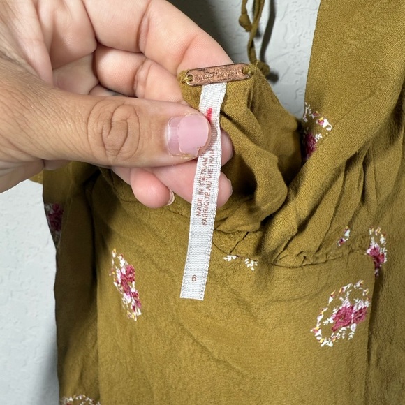 Free People Mockingbird Mini Dress Size 6 - Picture 7 of 9